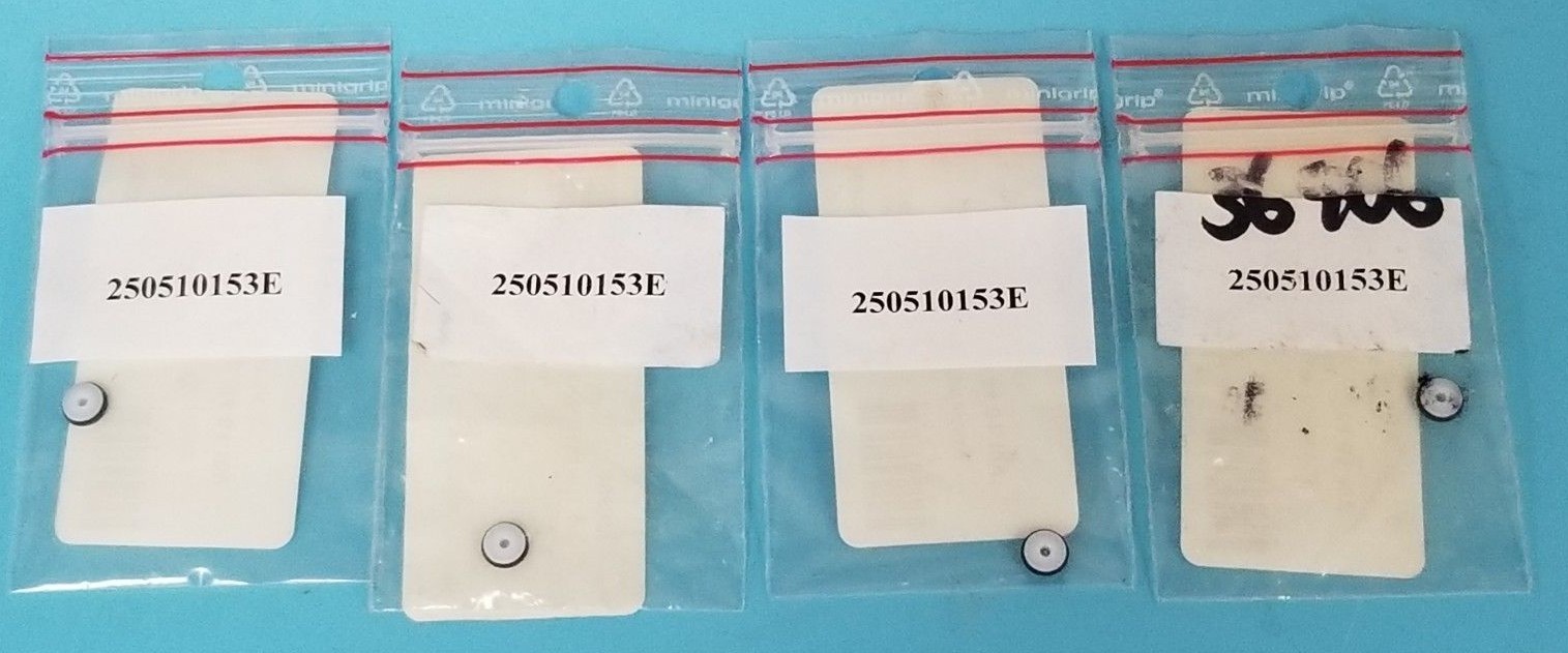 LOT OF 4 NEW GILSON 250510153E SEAL INJECTION PORTS 1.3MM, 250510153