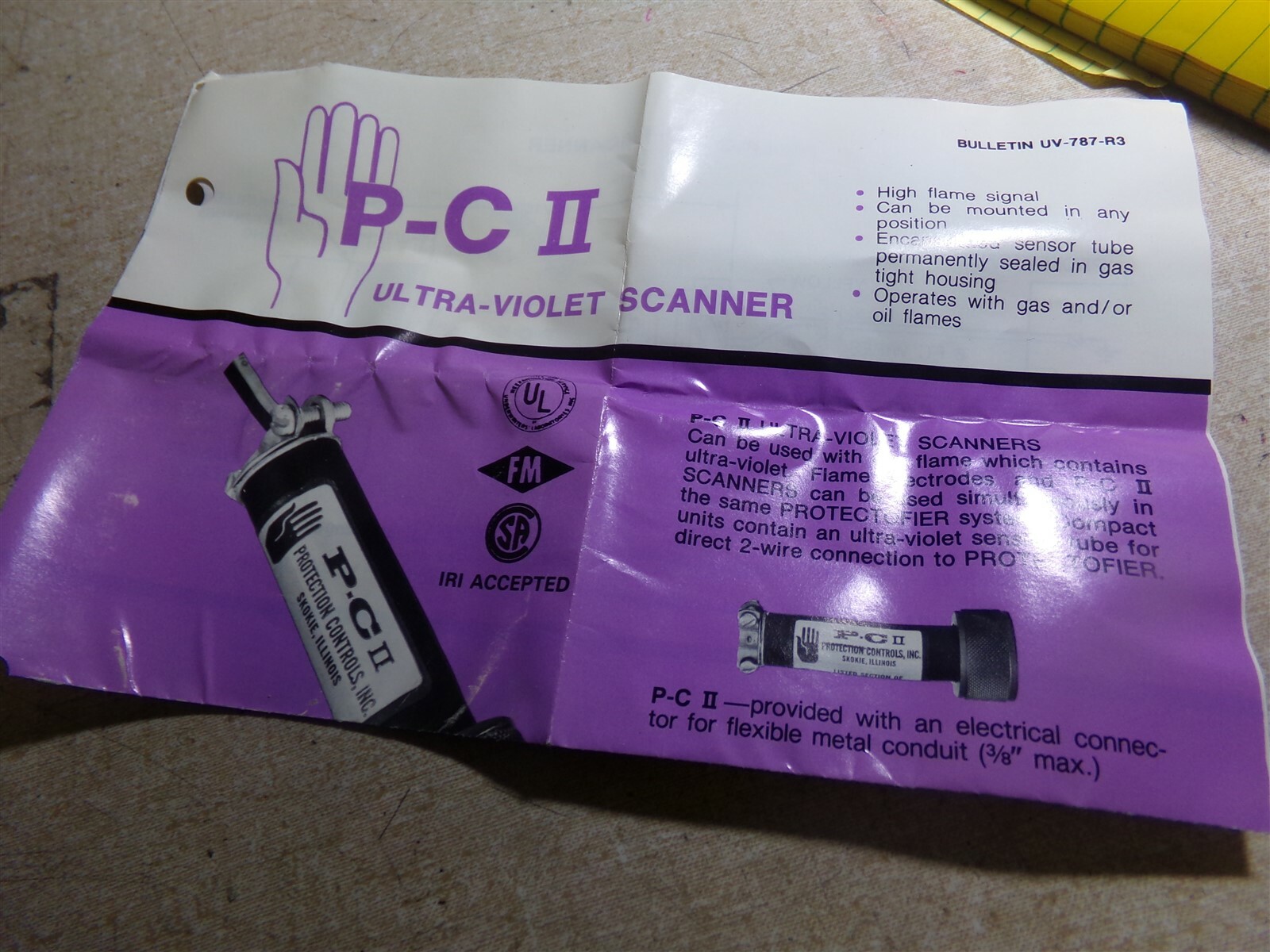 P-C II UV-787-R3 Ultra Violet Scanner *FREE SHIPPING*