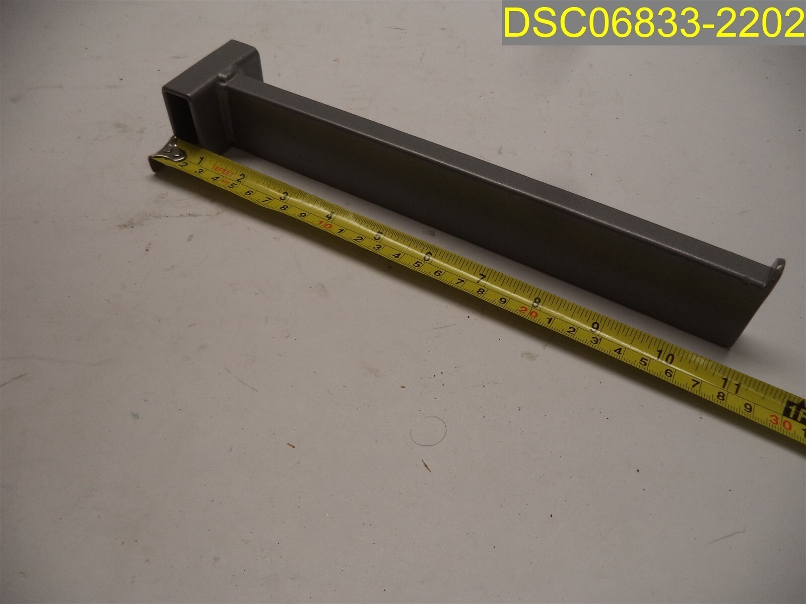 Qty = 41: 11″ Length Shelf Display Brackets 1/2″ wide Groove Gray powder coated