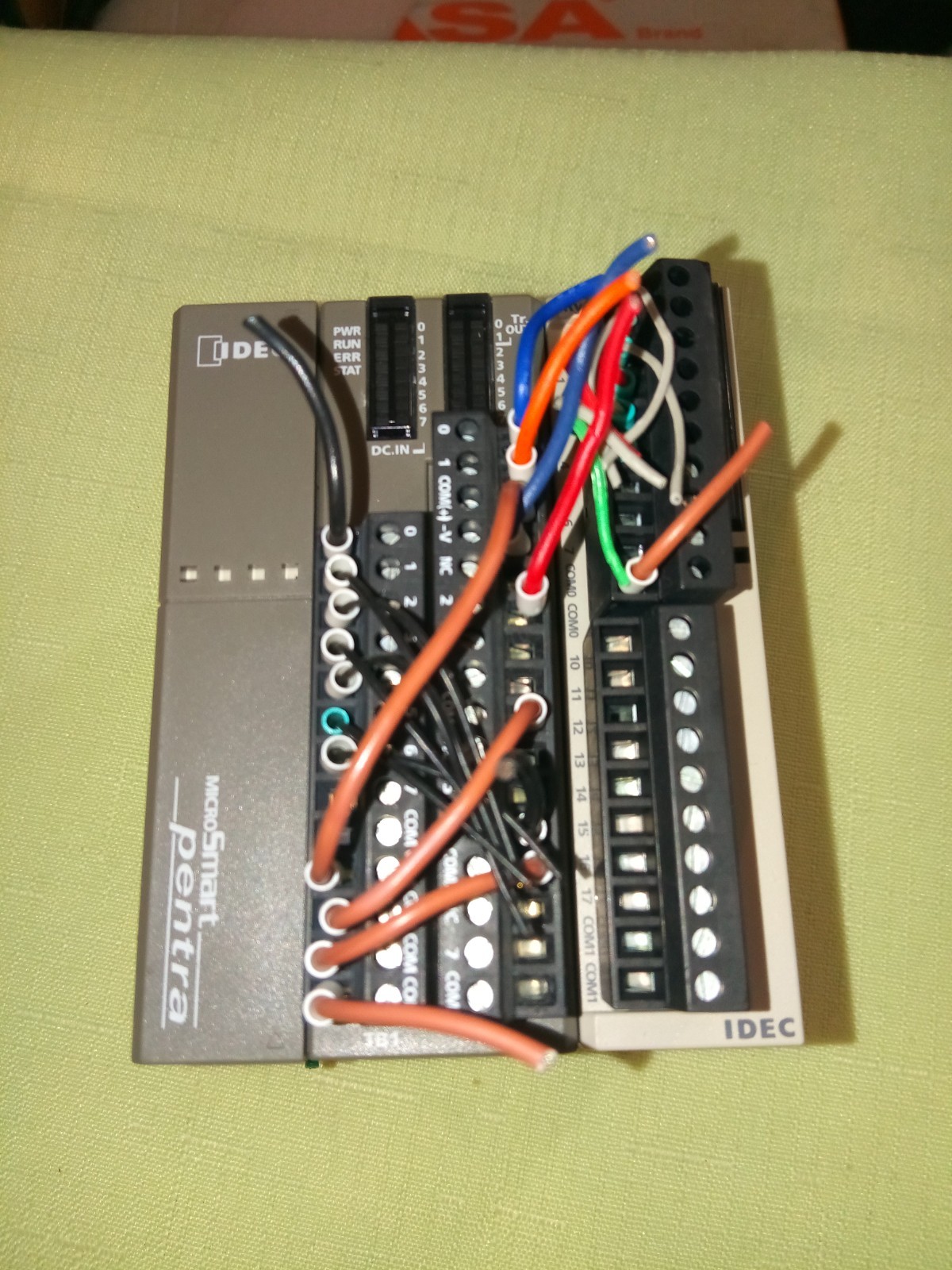 IDEC MICROSMART PENTRA FC5A-D16RS1 PLC 16I/O CPU Relay WITH IDEC FC4A-R161