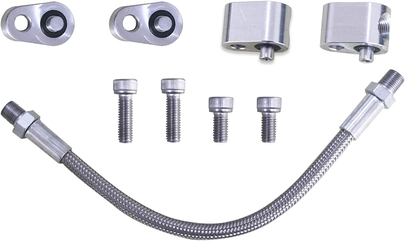 MSCRP LS Throttle Body Bypass Hose kit LS Coolant/Steam Port Crossover Hose Kits