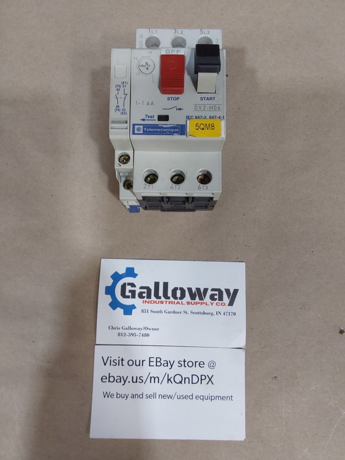TELEMECANIQUE GV2-M08 CONTACTOR BREAKER W GV2-AN11