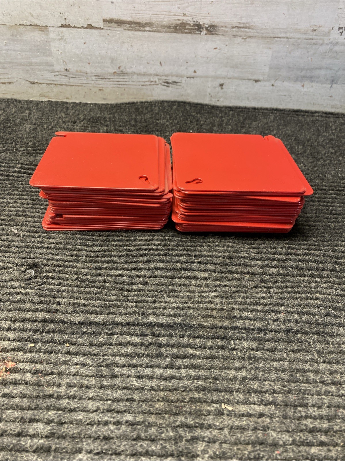Box Of 50 Southwire 52C1-RED 4SQ FLAT BLANK COVER RED