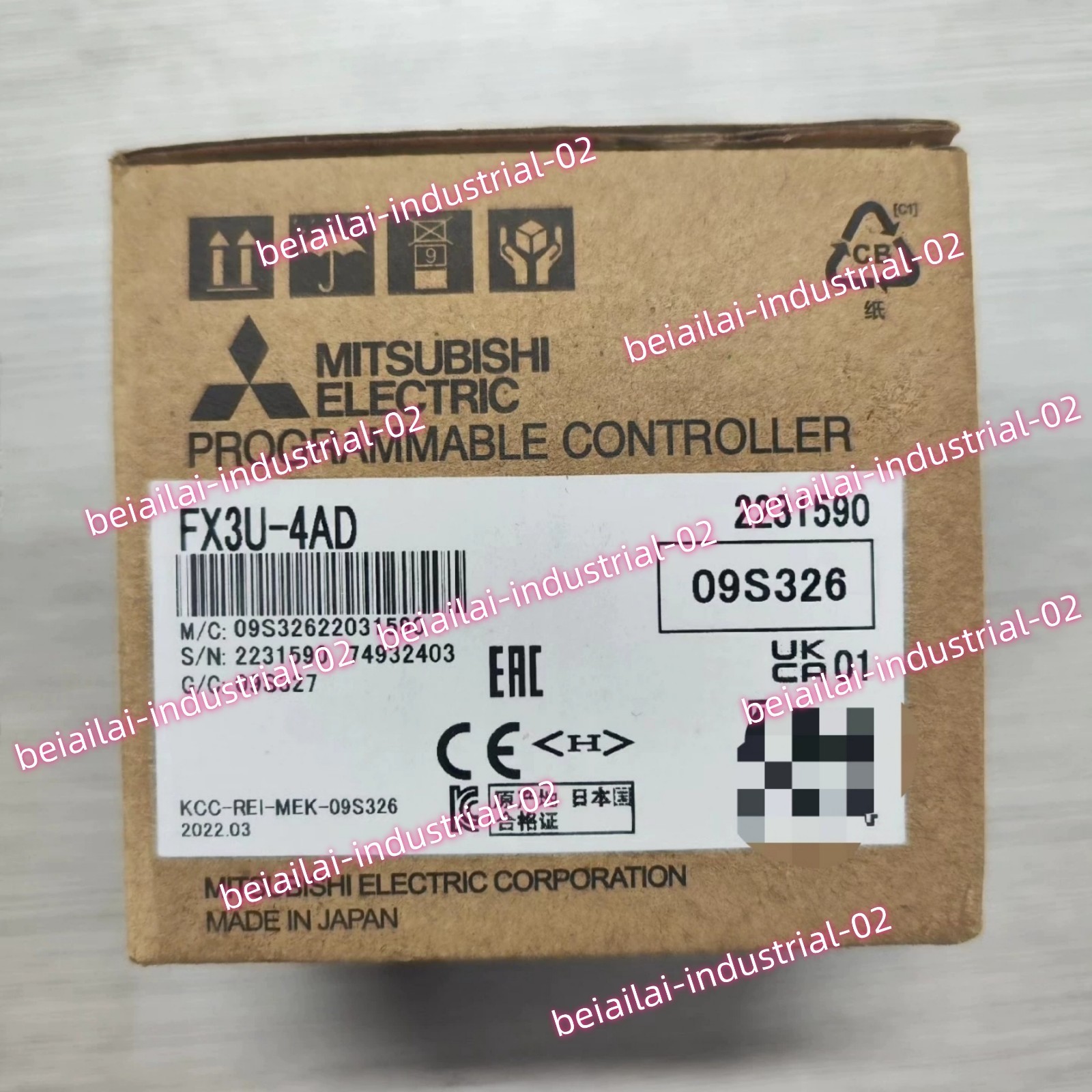 Mitsubishi PLC Module FX3U-4AD#1pcs new in box