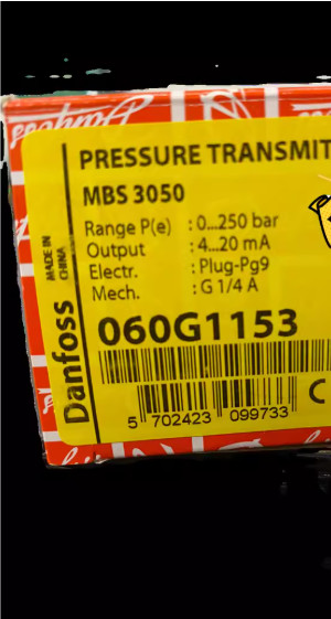 1PC New Danfoss Pressure Transmitter MBS 3050 060G1153 DHL/Fedex Quality Assuran