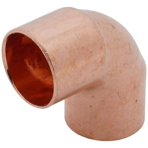 1″ Wrot Copper 90° Elbow, C x C Close Rough Sweat x Sweat Solder Fitting