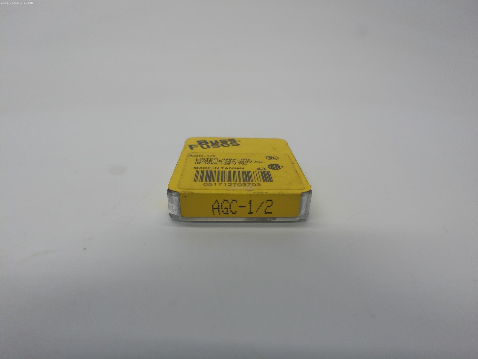 BUSSMANN AGC-1/2 LOT OF 4 NSMP