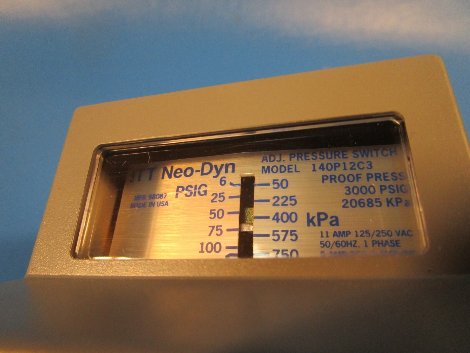 ITT Neo-Dyn 140P12C3 ADJ. Pressure Switch