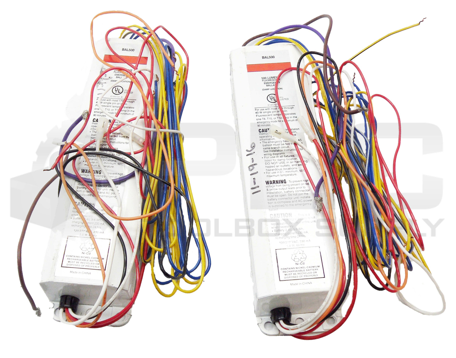 LOT OF 2 HOWARD BAL500 EMERGENCY BALLAST 500 LUMENS 120-277VAC 1.8W 60HZ