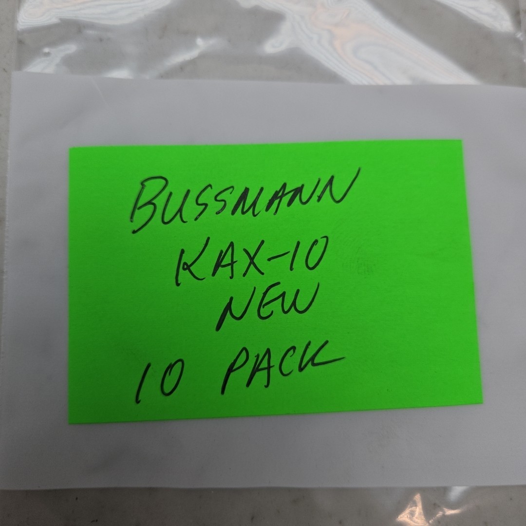 10 Pack Bussmann Tron Limitron KAX-10 Rectifier Fuse 250Vac 10A Amp KAX10 New