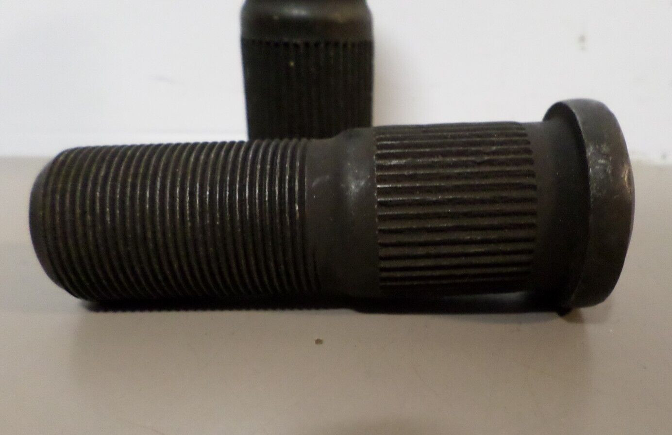 Lot of 2 – Single End Round Head Wheel Studs 1-1/8-16 x 3-9/16″ Left Hand