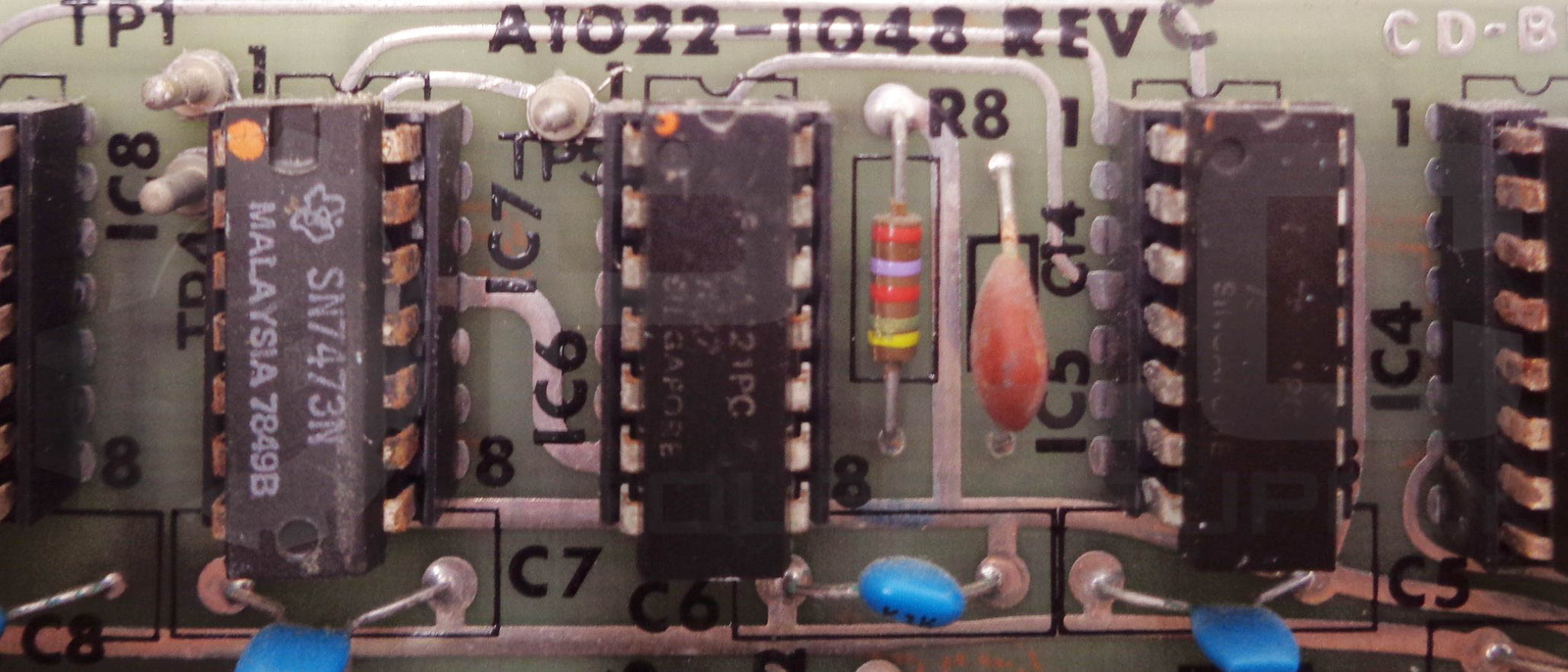 INSTRON A1022-1048 CIRCUIT BOARD, TP1, CD-B1, T1022-7255