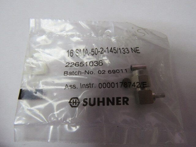 HUBER n SCHUNER 16SMA-50-2-145C/133 Qty of 8 per Lot HUBER n SCHUNER 16SMA-50-