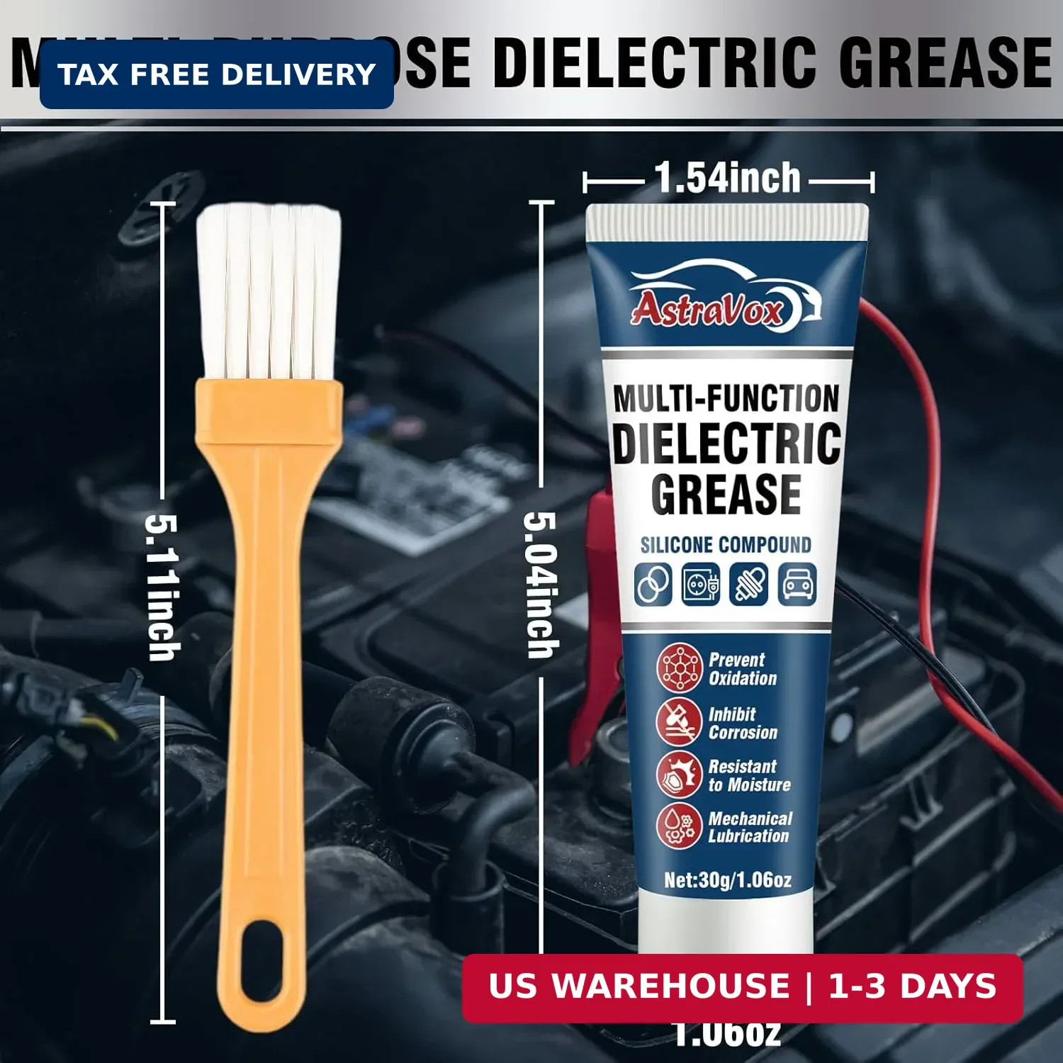 AstraVox Silicone Dielectric Grease for Electrical Connectors Automotive, Dialec