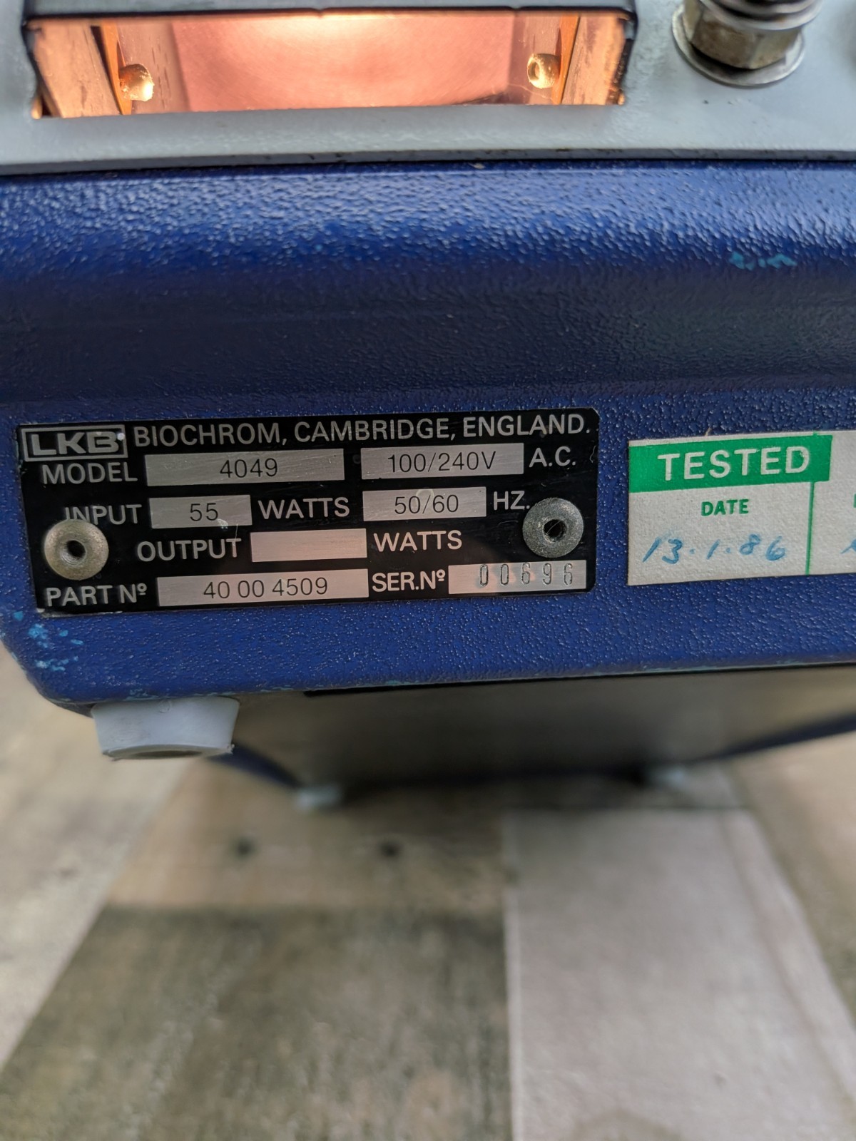 LKB Biochrom 4049 Novaspec Spectrophotometer Photometer