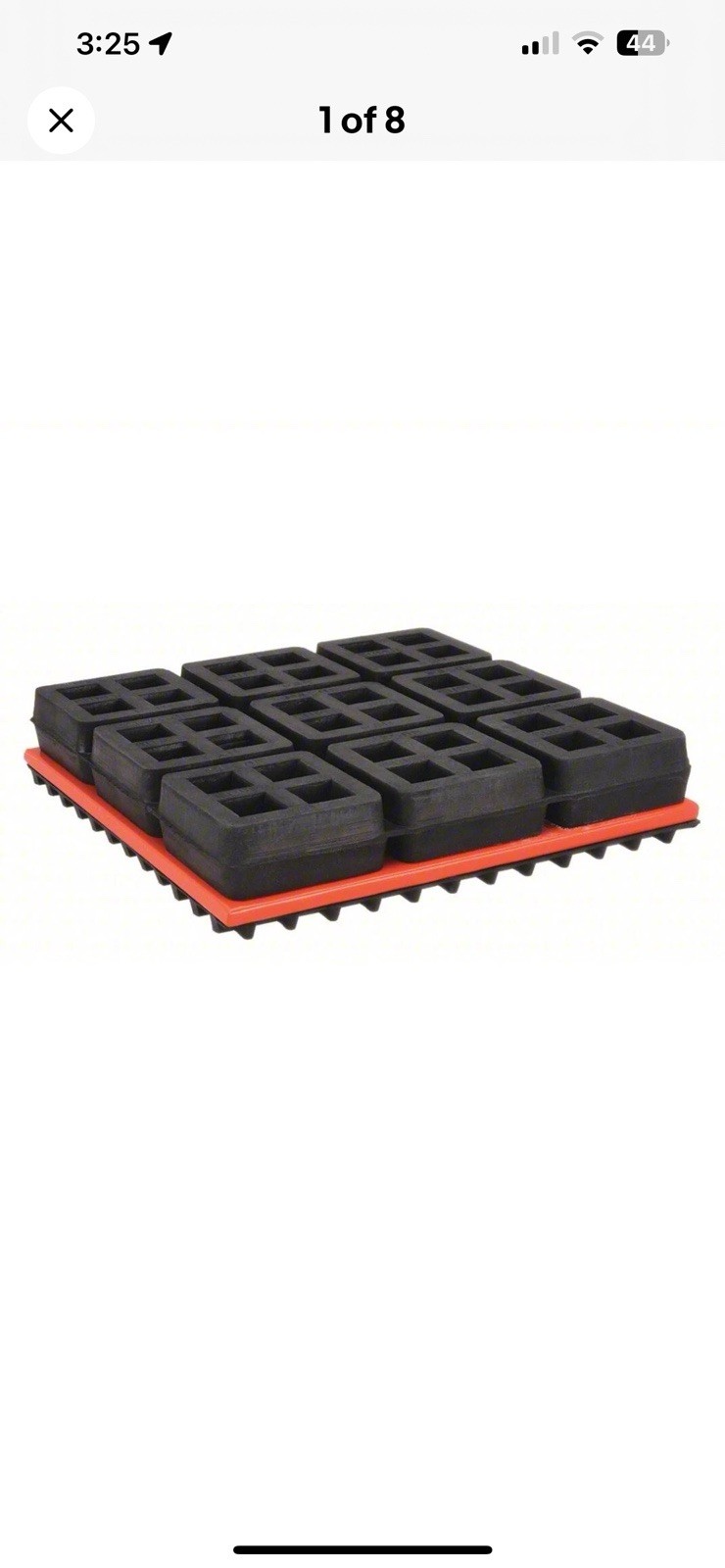 Mason Vibration Isolation Pads 2LVP1, 4″ x 4″ x 1-1/4″, 800 lbs, Super W Pad