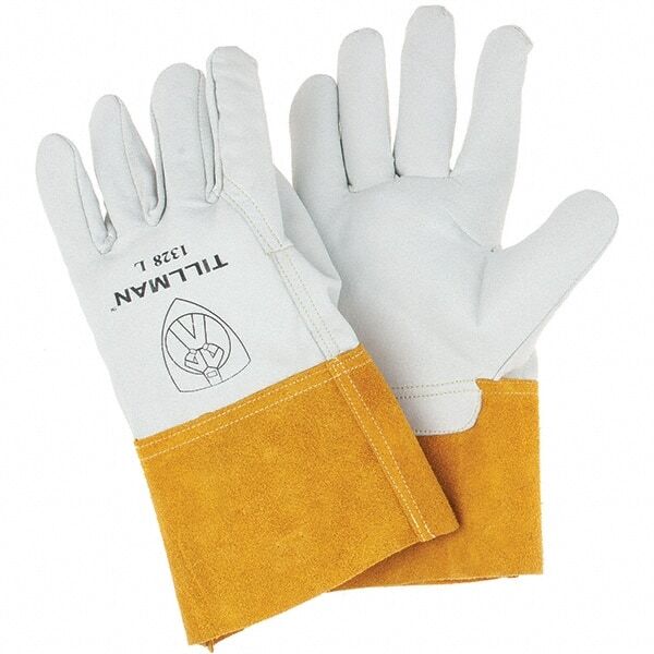 TILLMAN 1328L Welding Glove, MP (L)4″CU TOP/G GOAT/S TIG WLDR GLOVES, 1 Pair