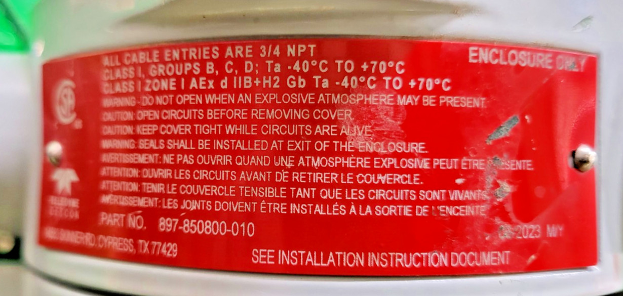 6️⃣TELEDYNE MODEL IR-700 INFRARED GAS DETECTOR PESSCO IS OFFER 1 G062526-4 🗽