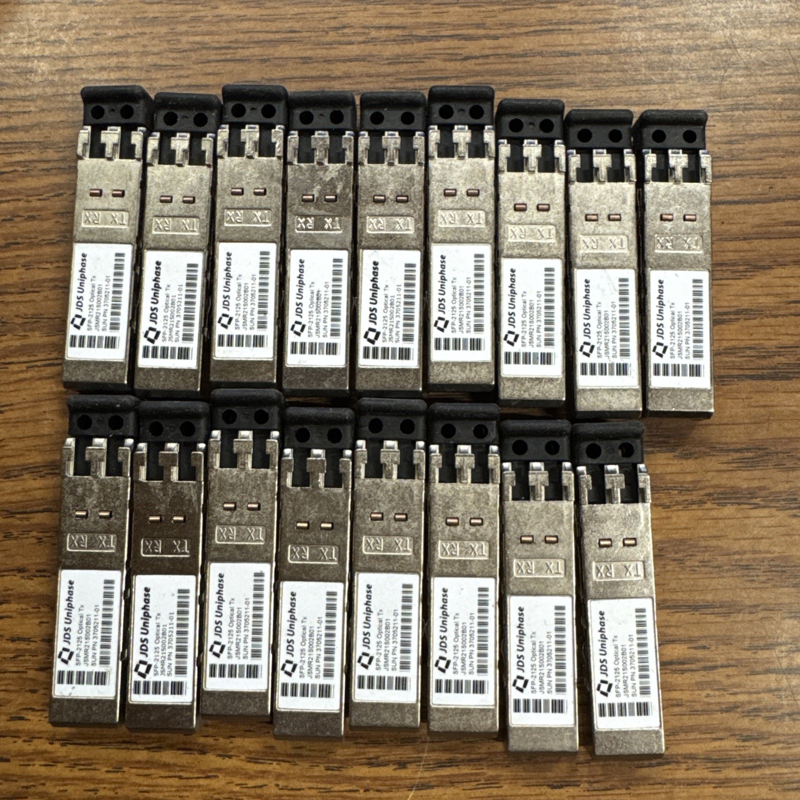 17pcs JDSU SFP-2125 Optical Transceiver Module JSMR21S002B01 SUN PN 3705211-01 8