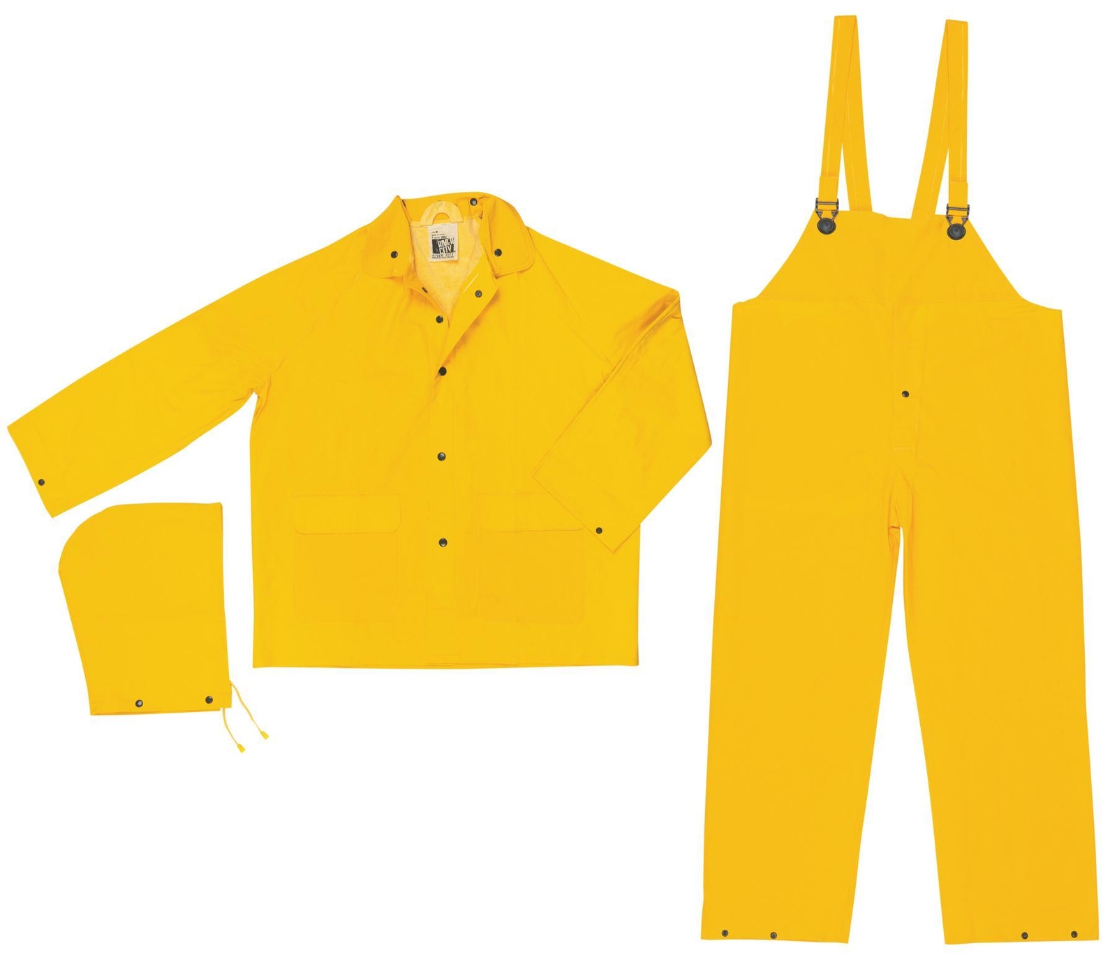 Mcr Safety 2303l Classic Industry Standard Pvc/polyester 3-piece Suit Detachable