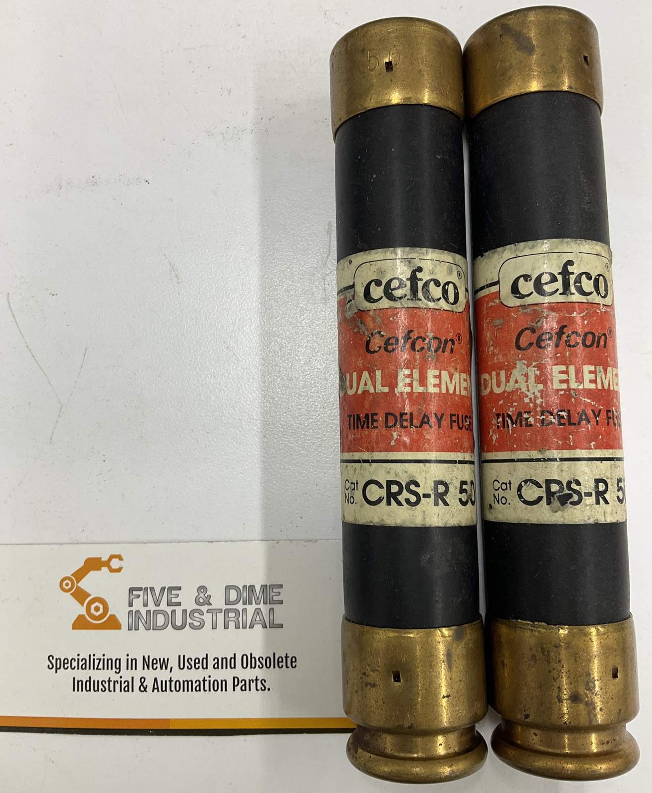 Cefcon CRS-R-50 Lot of (2) Dual Element Fuse