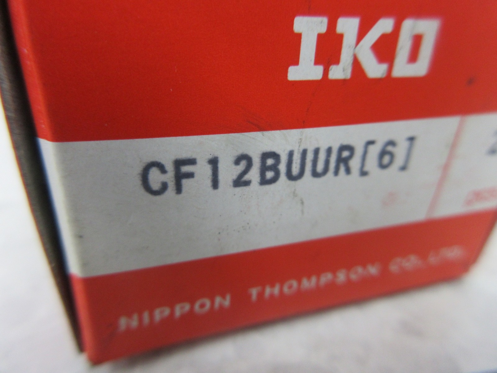 LOT OF 2 IKO CF12BUUR CROWNED CAM FOLLOWER-HEX HEAD, Y0124