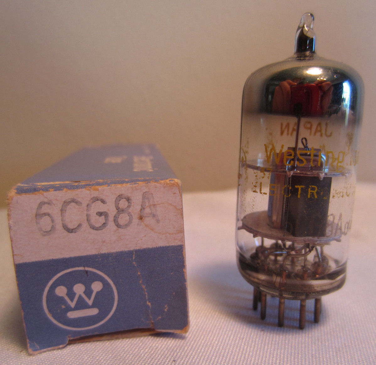 Westinghouse 6CG8A Electronic Tube In Box NOS