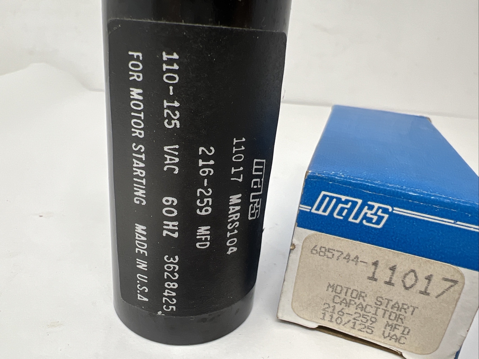 Mars104 685744-11017 Motor Start Capacitor