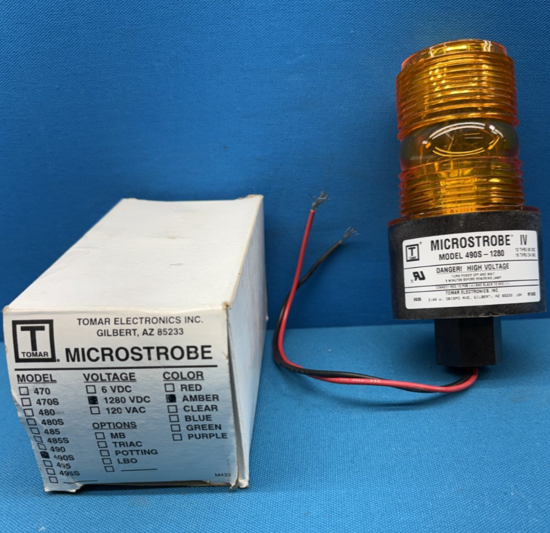 Tomar 490S-1280 Replacement High Voltage Microstrobe IV Light – Amber