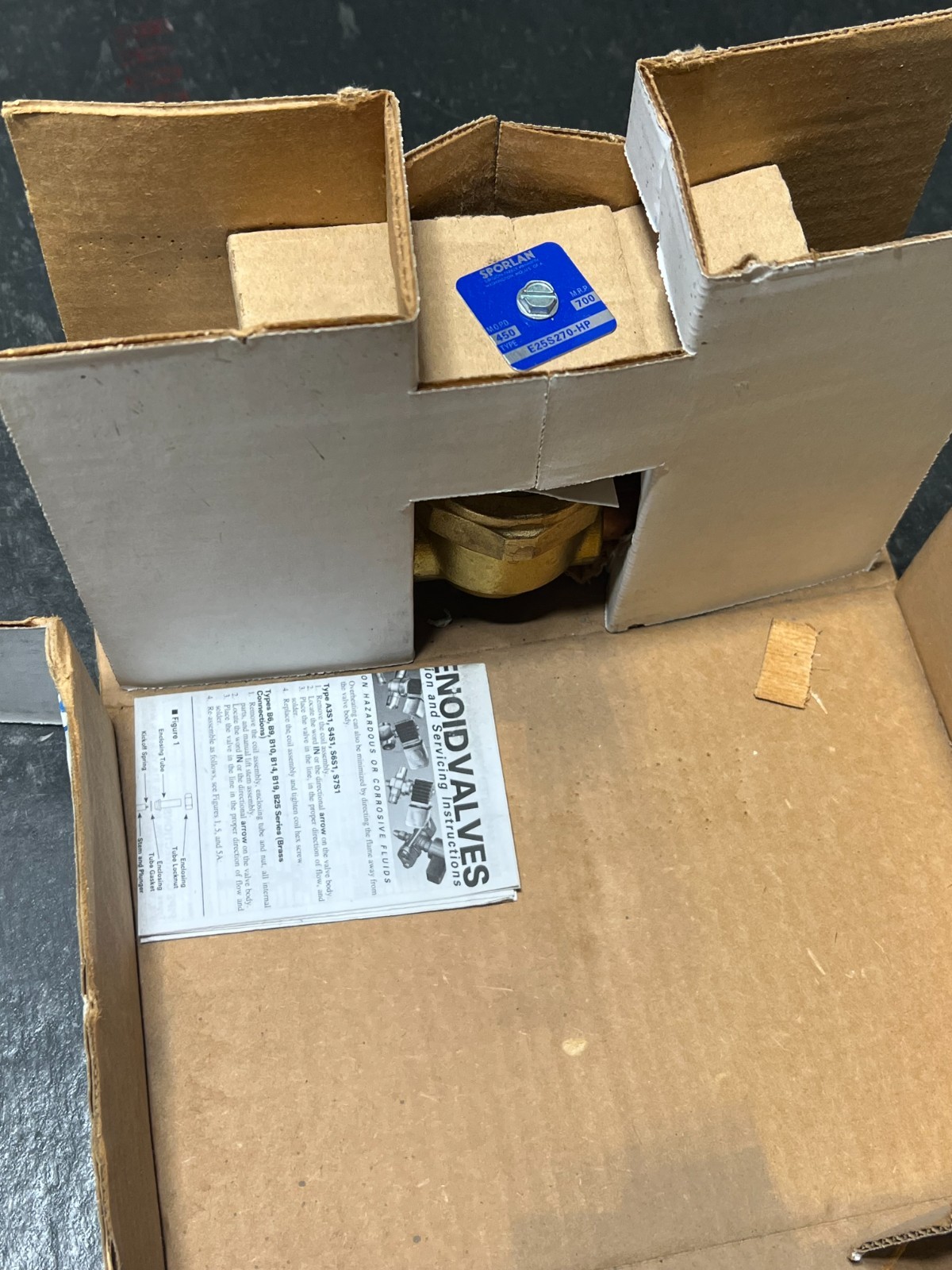 sporlan e25s270-hp nos poor packaging 4089-00