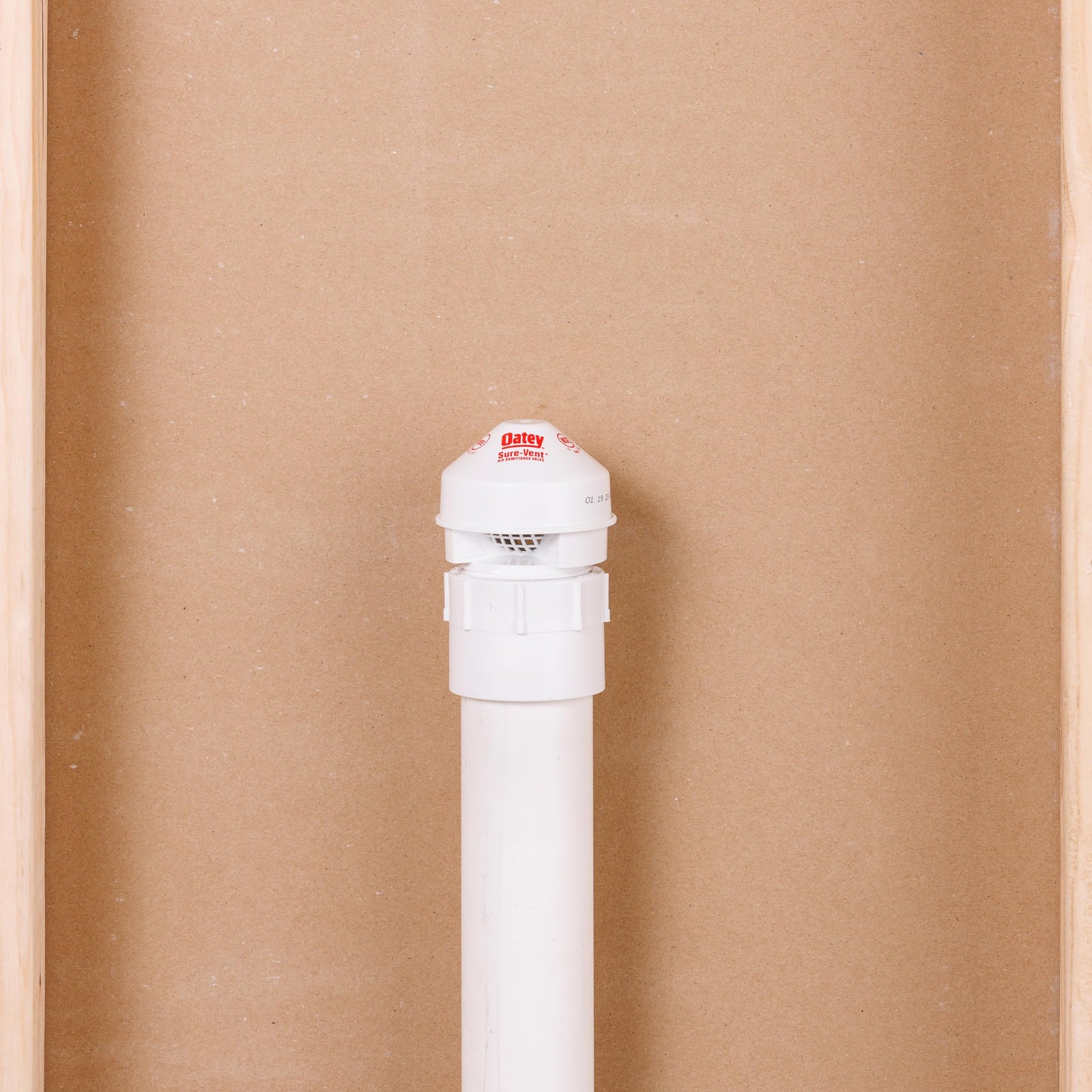 Oatey 1.5 Inch White Sure Vent AAV PVC Adapter Complies with ANSI ASSE 1051