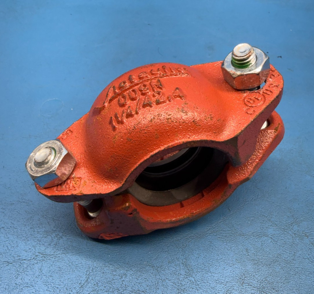 Victaulic 009N 1-1/4″ FireLock EZ Rigid Grooved Ductile Iron Coupling