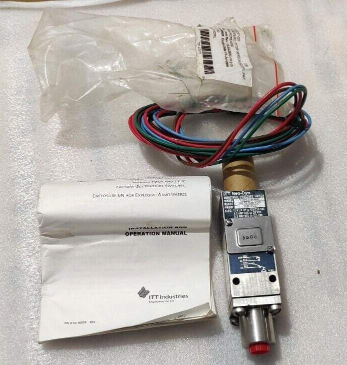 ITT NEO-DYN MODEL NO : 232P42C6EHNR ADJUSTABLE PRESSURE SWITCH