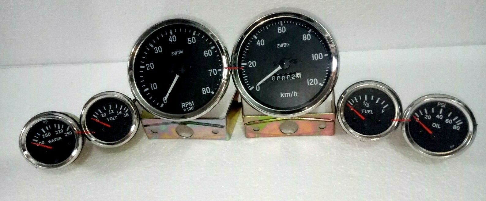 Smiths 52mmTemp+Oil+Volt+Fuel+Speedo+Tacho 100 mm B/C