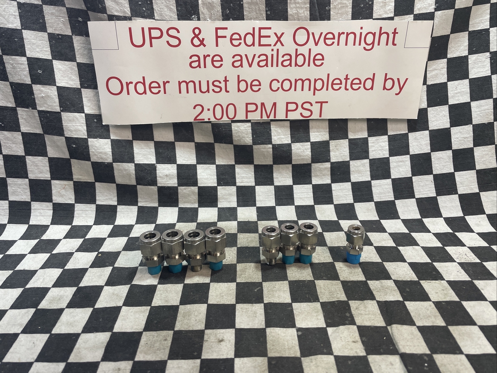 SWAGELOK SS-600-1-2, SS-500-1-2, SS-400-1-2, MALE CONNECTOR, LOT OF 8 #110V22
