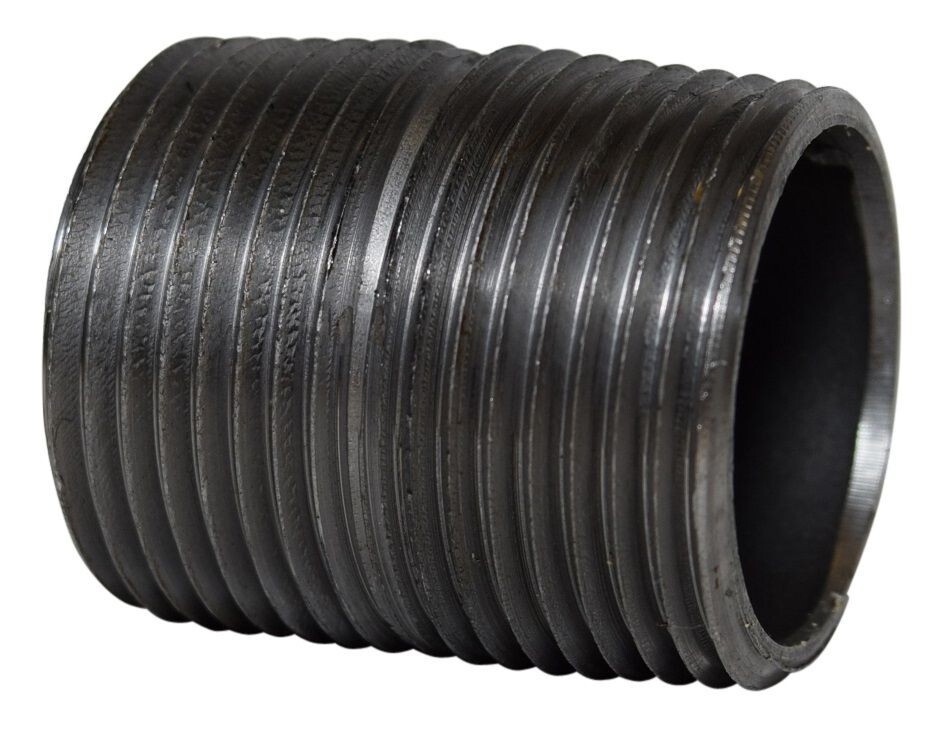 ProLine 1 1/4-inch x Close – Black Steel Threaded Male Close Nipple – NEW