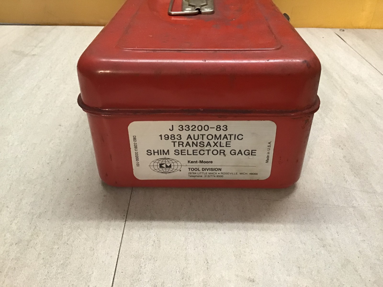 Complete Kent-Moore 1983 Automatic Transaxle Gauge J-33200-83