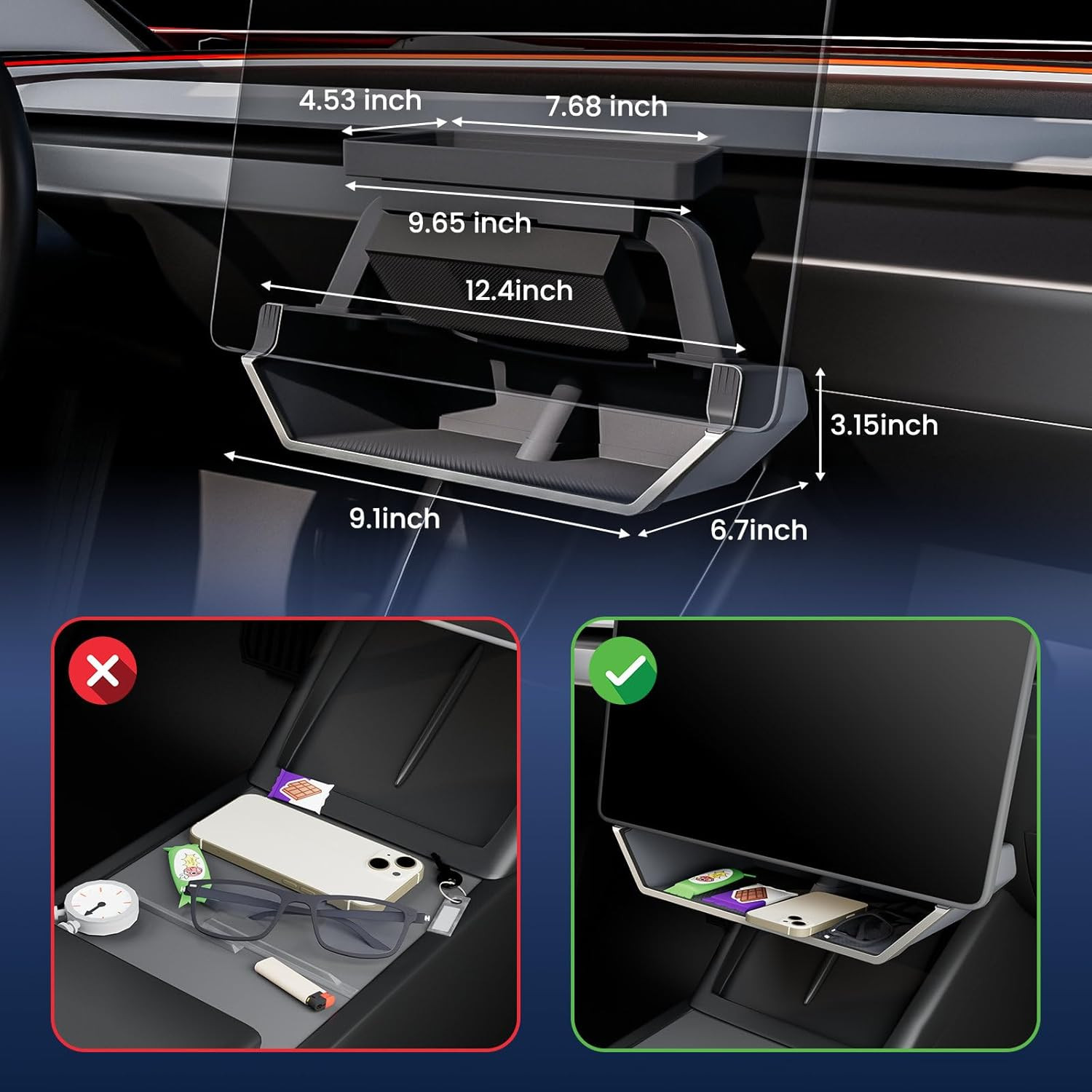Upgrade for Model Y Juniper under Screen Storage Organizer 2025–2026,Model 3 Hig