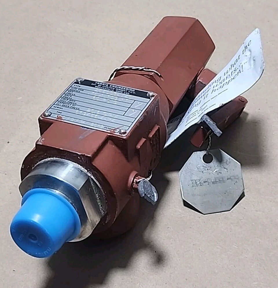 *NEW* Farris Engineering 285003-M40 Relief Valve .75 x .109 x 1″ 20.6 + Warranty
