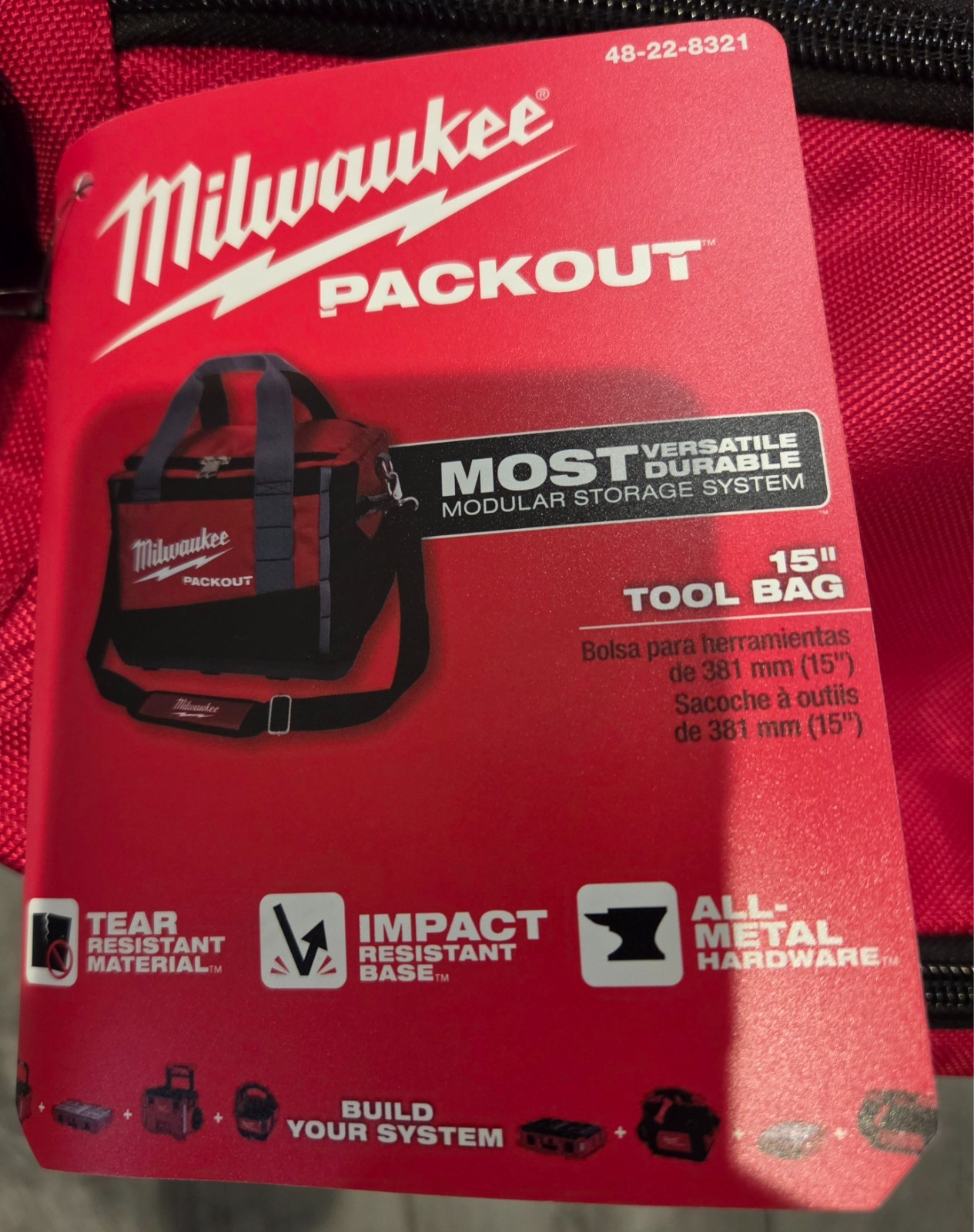Milwaukee 48-22-8321 15 in. PACKOUT Tool Bag – NWT
