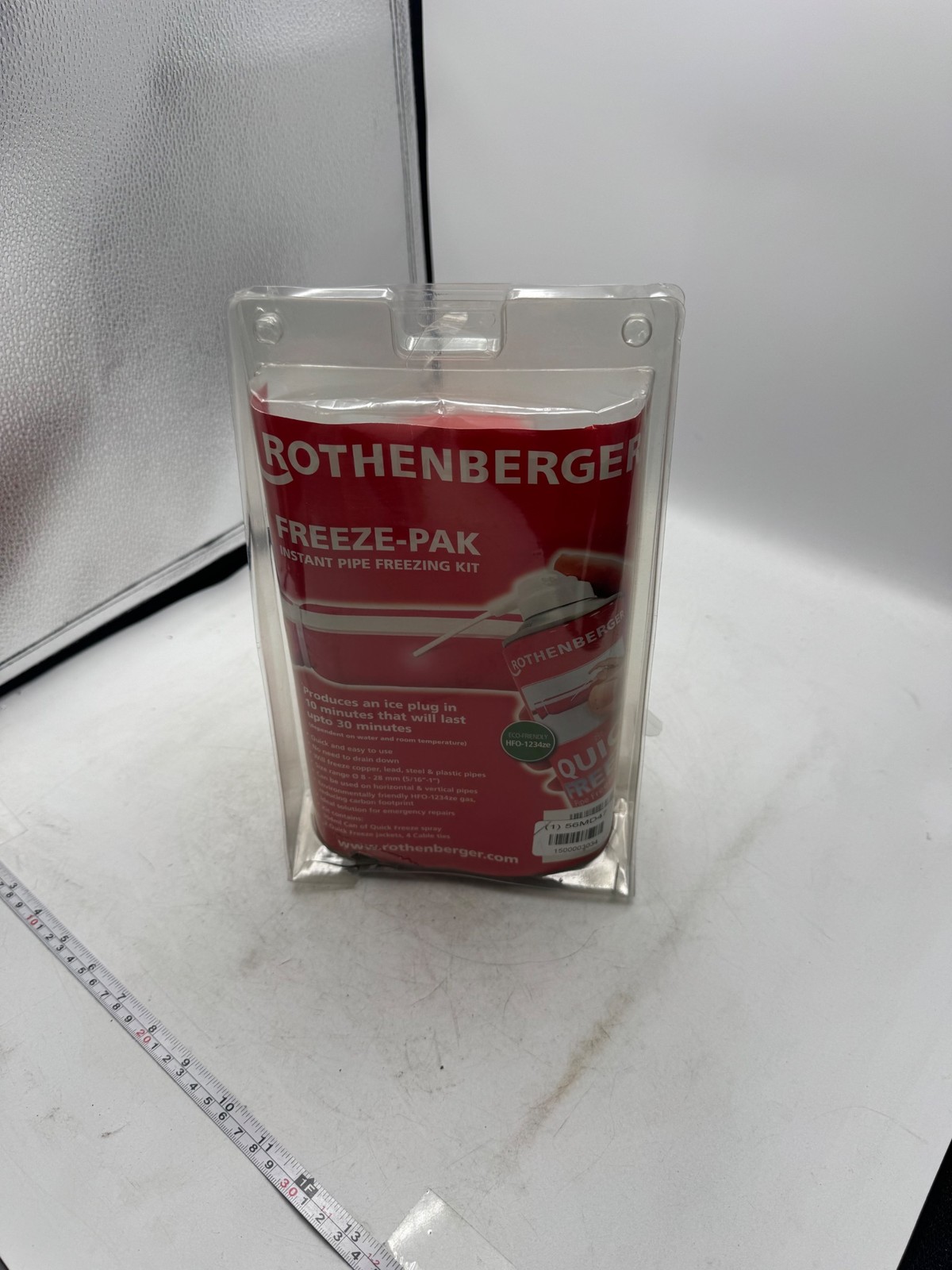 Rothenberger Freeze-Pak Instant Pipe Freezing Kit Pipe Freezer 300ml Red Eco