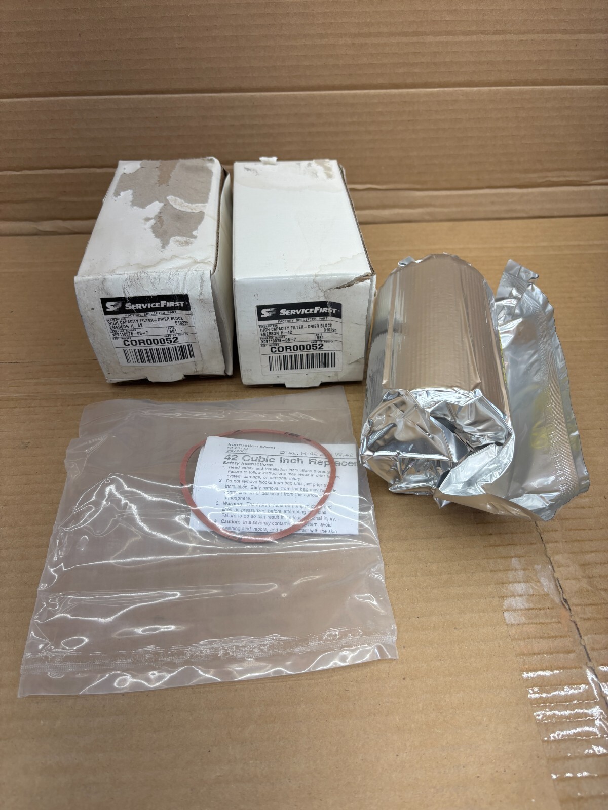 Lot of 7x Service First Emerson COR00052 High Capacity Filter Drier Block