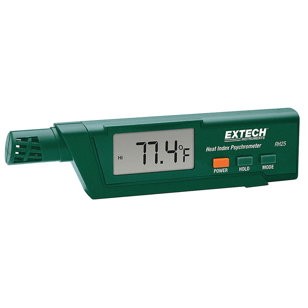 EXTECH RH25 Heat Index Psychrometer, 4 to 122 F 20LK14