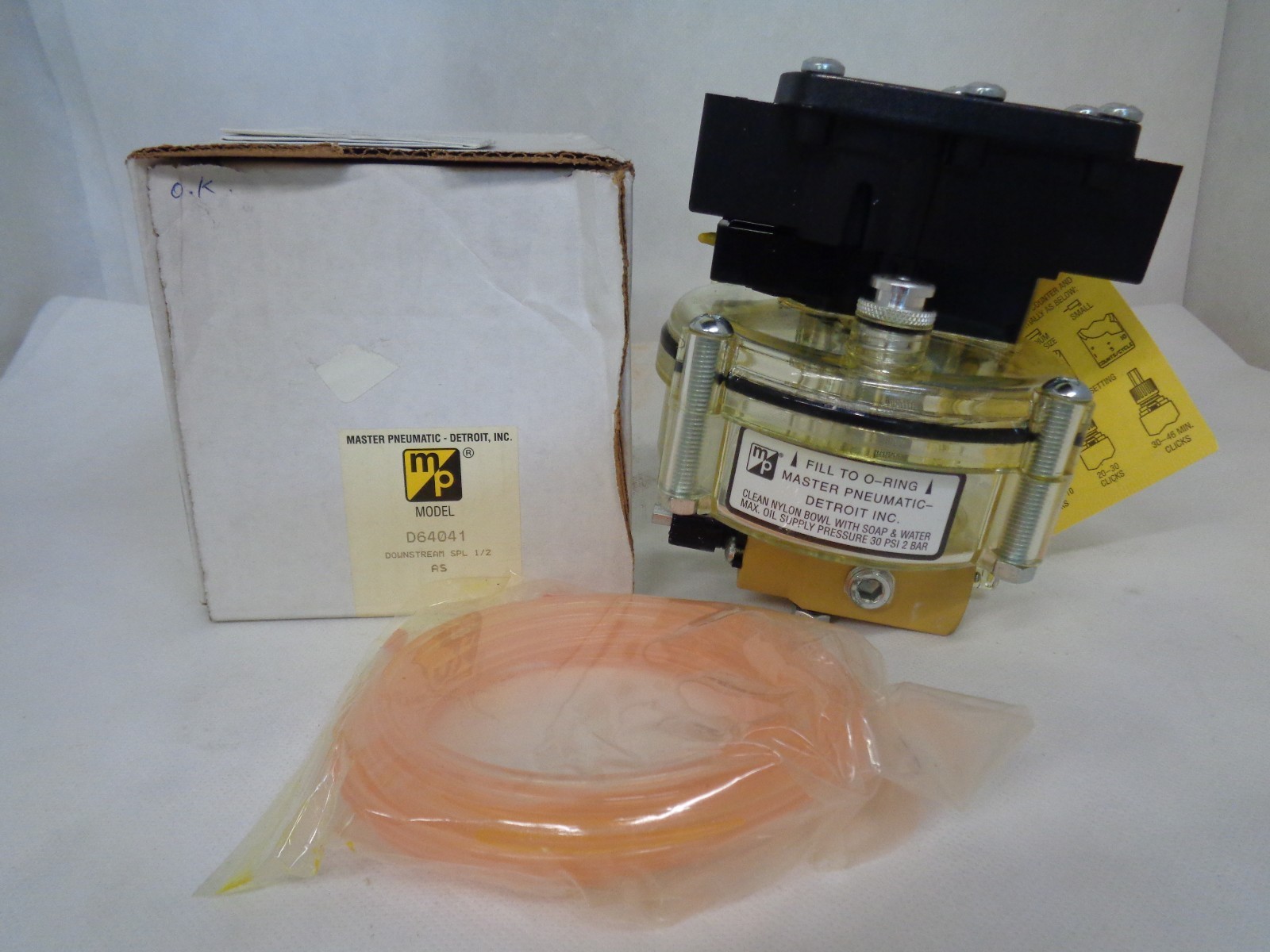 NEW MASTER PNEUMATIC D64041 LUBRICATOR