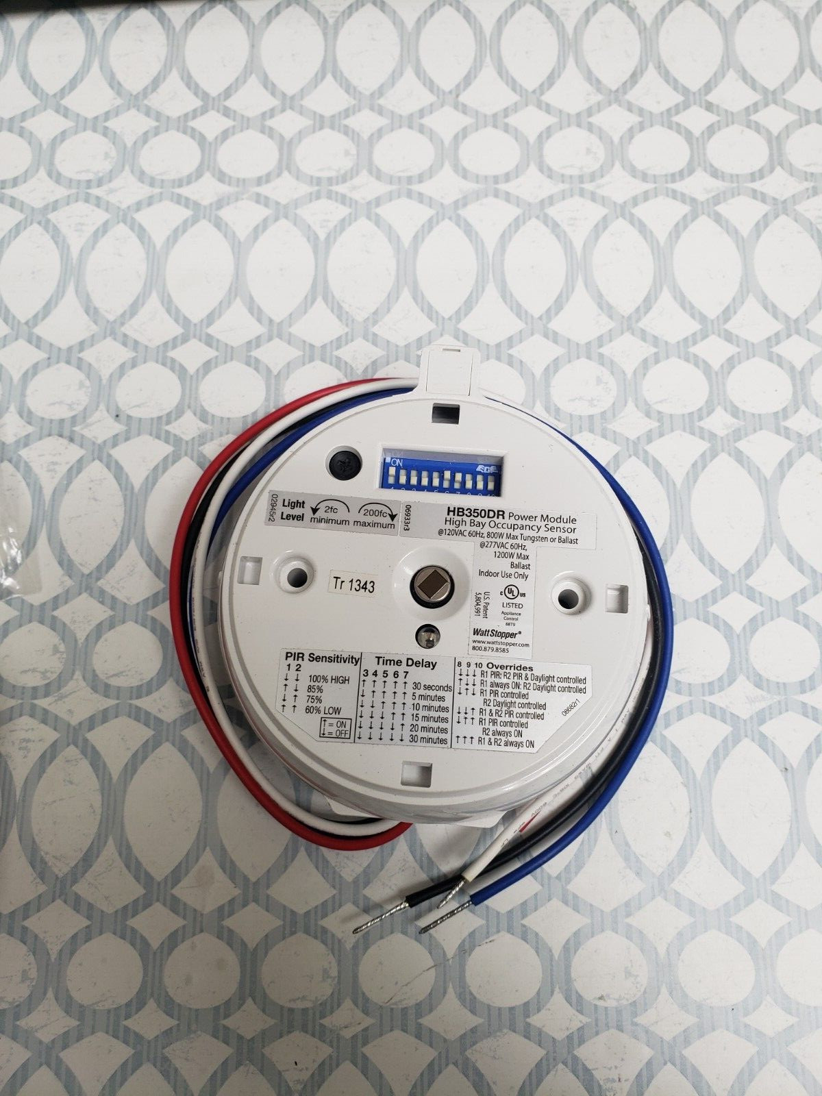 WattStopper HB350DR-B HIGH BAY OCCUPANCY SENSOR CONTROL MODULE W/DAYLIGHT