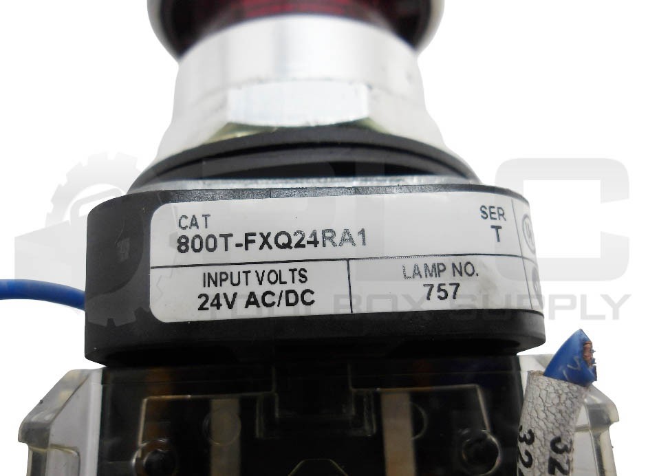 ALLEN BRADLEY 800T-FXQ24RA1 /T PUSH BUTTON W/ 800T-XA4 /D W/ 800T-XA1 /E