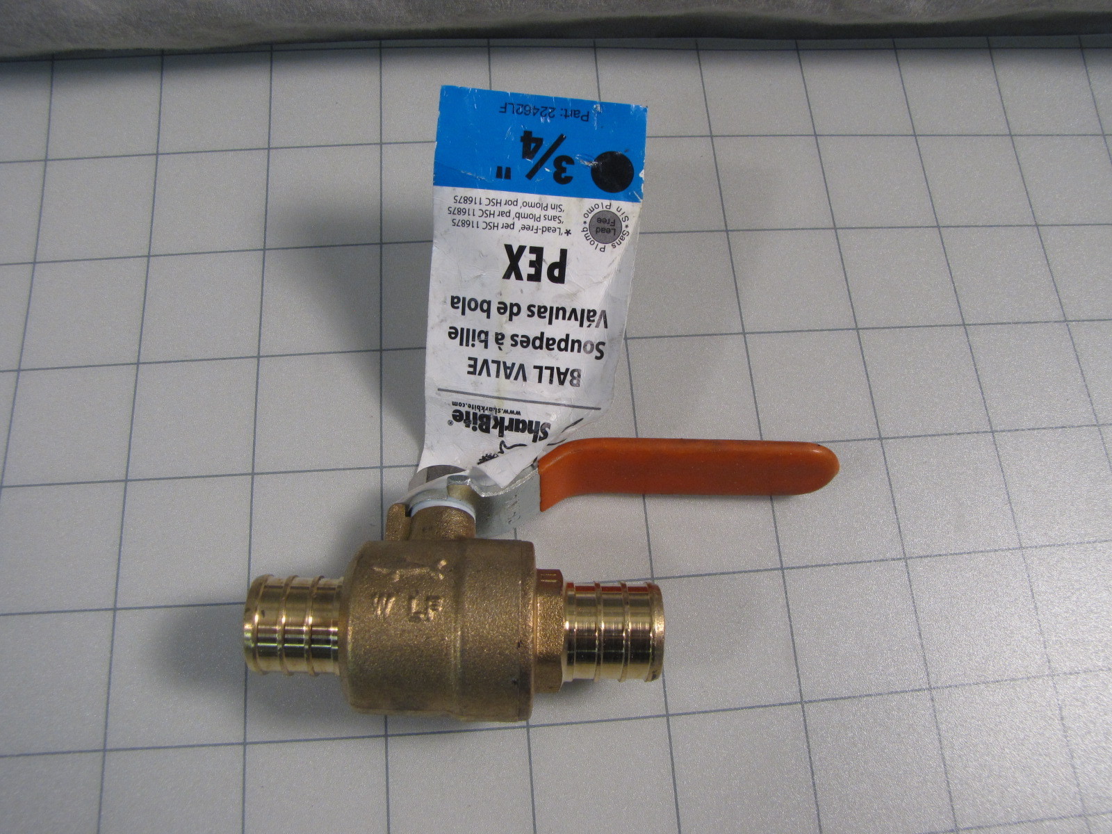 Sharkbite 22462LF 3/4″ Brass PEX Barb X Barb Ball Valve NEW