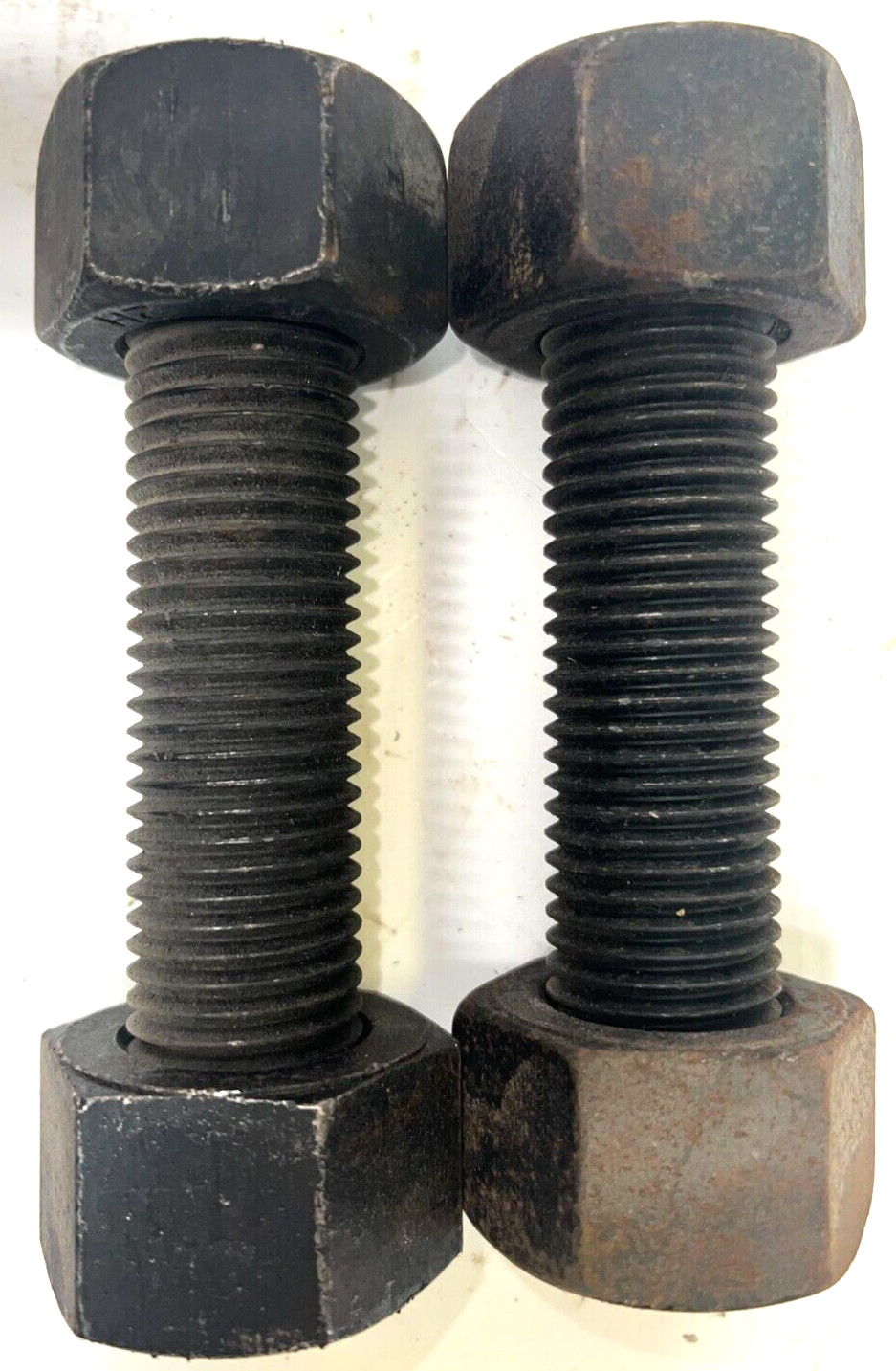 ALLOY STEEL ALL THREAD ROD B7 GRADE 1-1/8″-8 X 5-1/2″ SIZE W/ NUTS LOT OF 2**