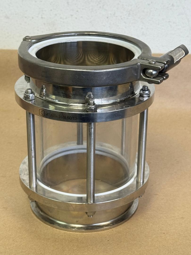 CIPRIANI HARRISON 4″ AISI 316L50/13 VALVE SIGHT GLASS WITH CLAMP