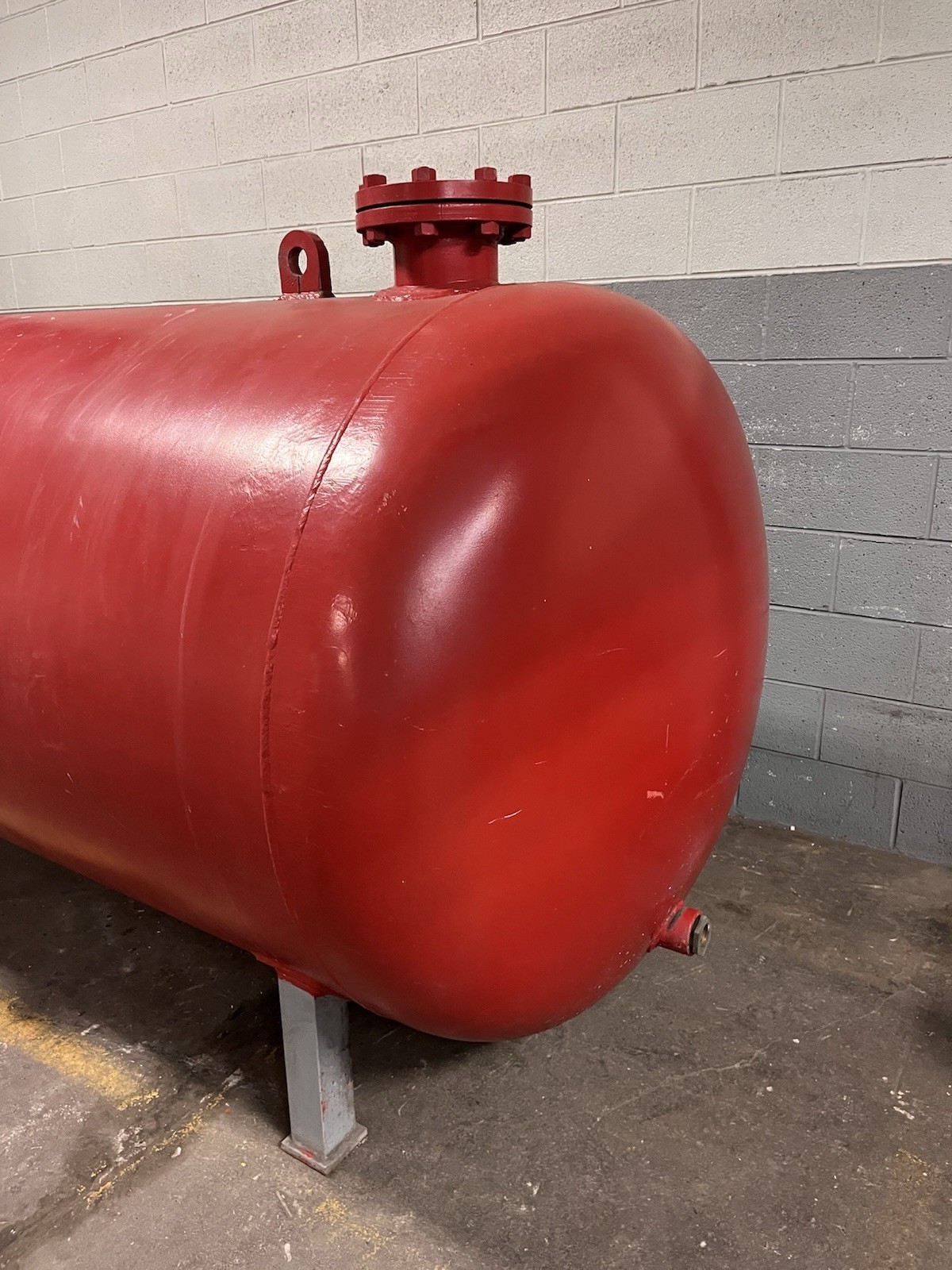 1000 Gal ASME Pressure Vessel Air Receiver Tank 4’x10’ 150 PSI 6” Flange 2” FPT